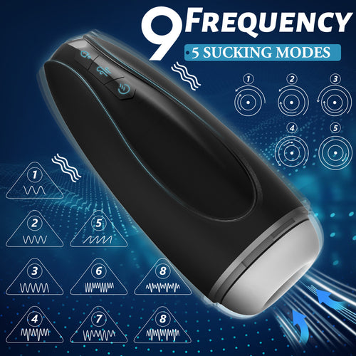 Hawk (SHD‑S333) Smart 9‑Pulse 5‑Suction Male Personal Massager