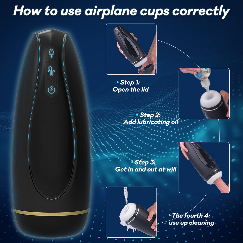 Hawk (SHD‑S333) Smart 9‑Pulse 5‑Suction Male Personal Massager