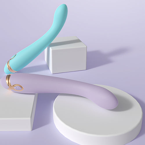 S-HANDE Authority curved impact massager for women - dual motor 9 modes waterproof silicone