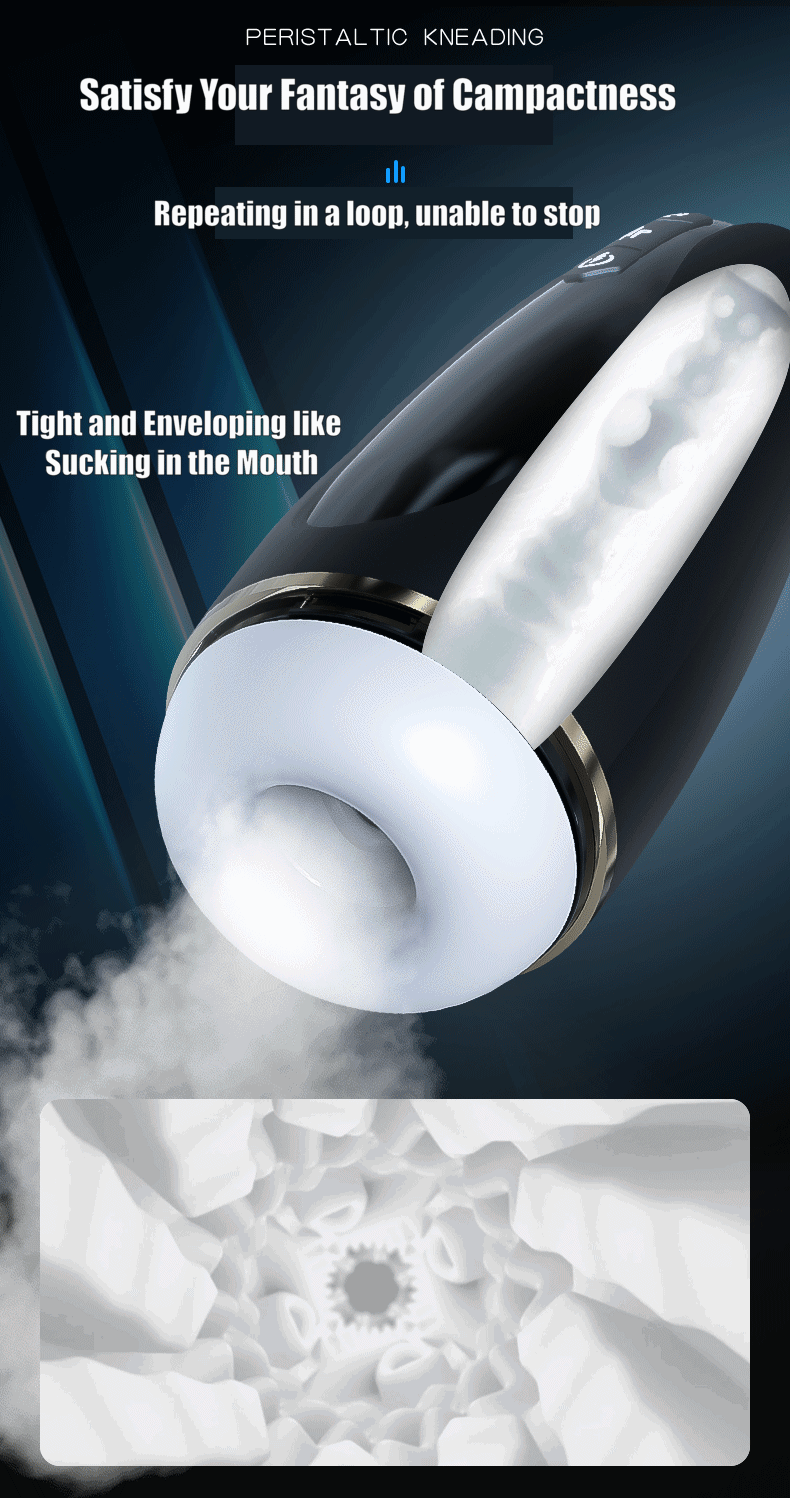 Hawk SHD-S333 male massager animated demo – automatic suction and pulse stimulation in action
