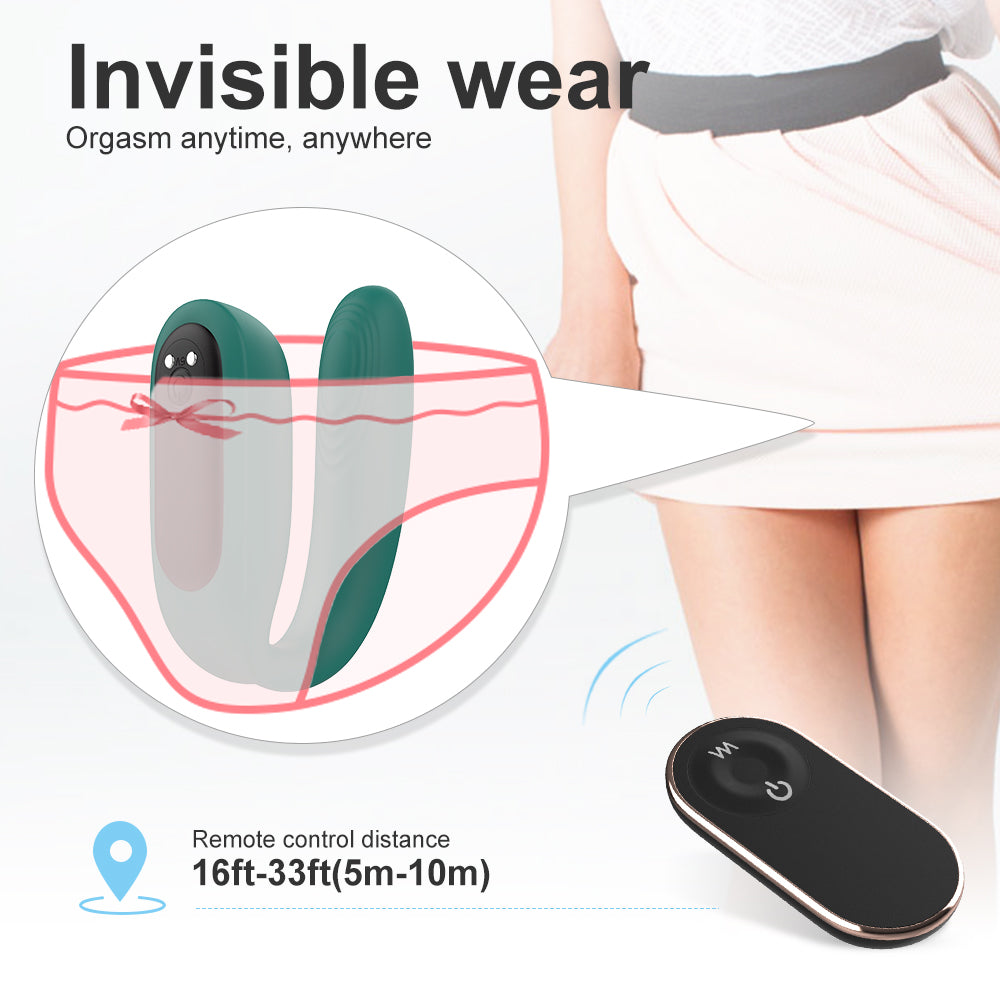 SHD-S323 remote wearable massager detail view - skin-safe discreet design | Private Bliss