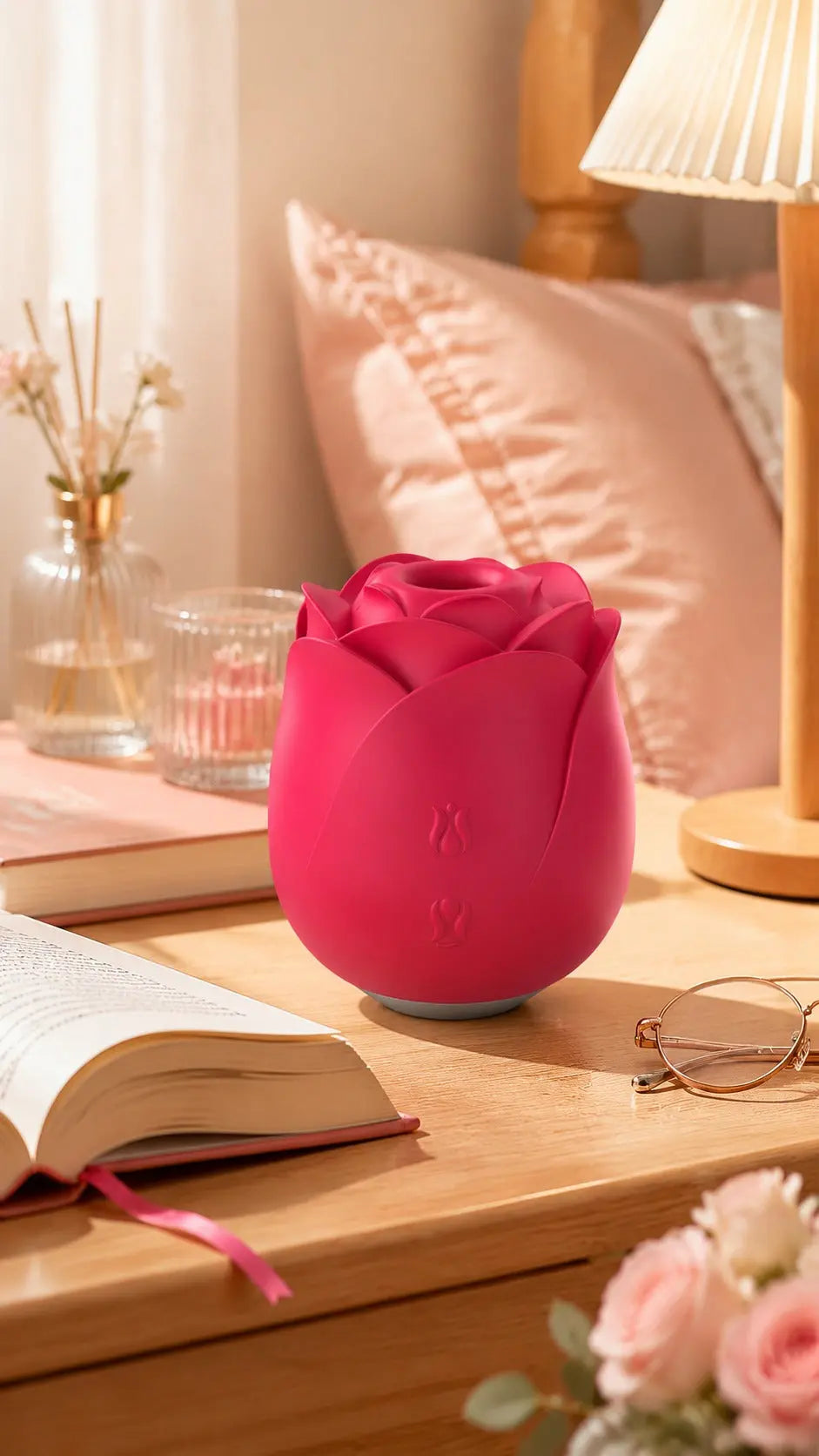 S-HANDE Immortal Flower 2 SHD-S389-2 | Rose Air Pulse & Tapping Dual Mode Silicone Massager Private Bliss