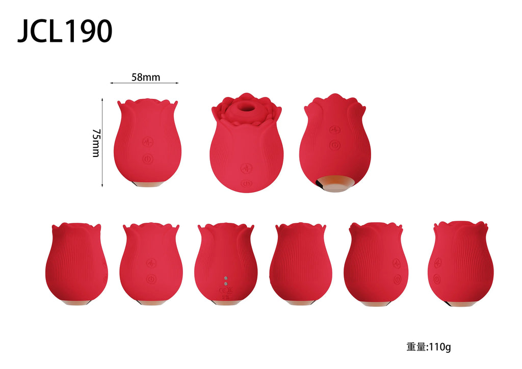Rose Wellness Device (JCL-190) | Rose Shape Mini Body Massager (Air Pulse) Private Bliss