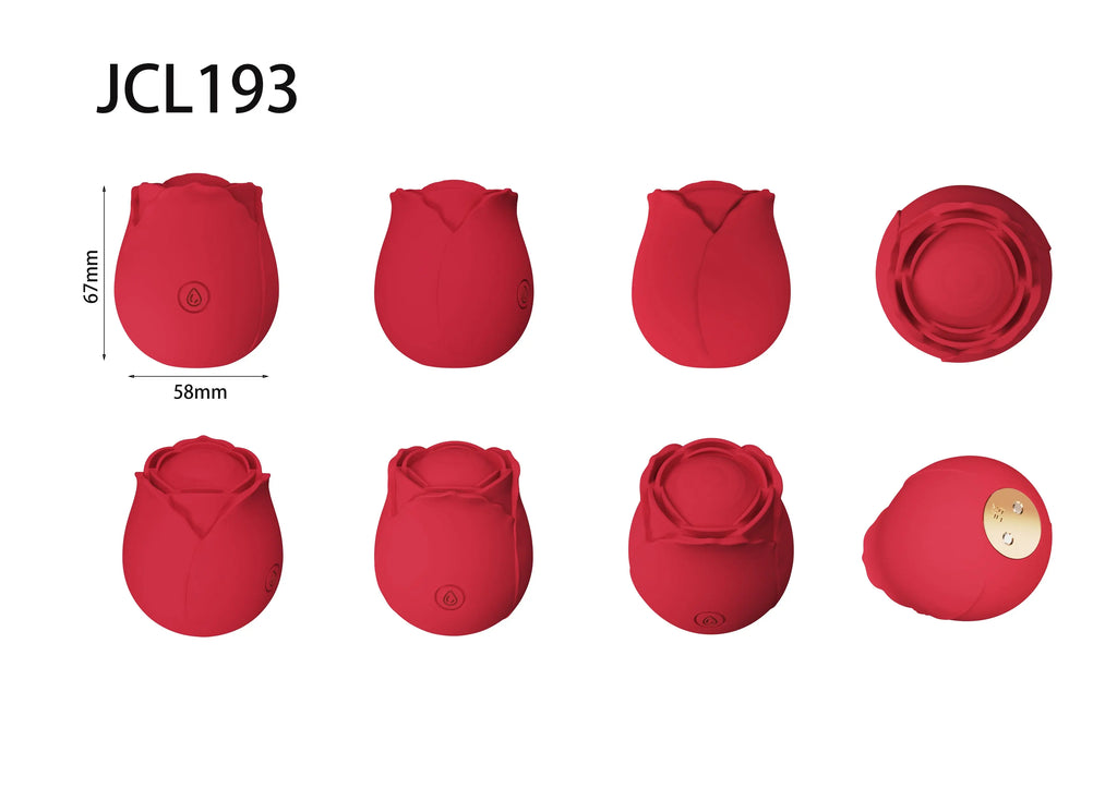 Rose Wellness Device (JCL-193) | Rose Shape Mini Body Massager (Pulse) Private Bliss